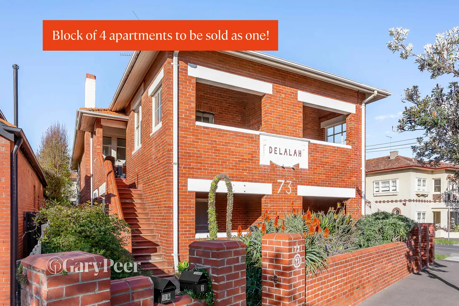 Main view of Homely block of units listing, 1-4/73 Dickens Street, Elwood VIC 3184