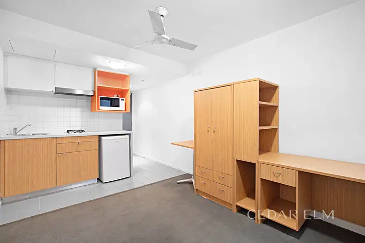 Main view of Homely studio listing, 521/268 Flinders Street, Melbourne VIC 3000
