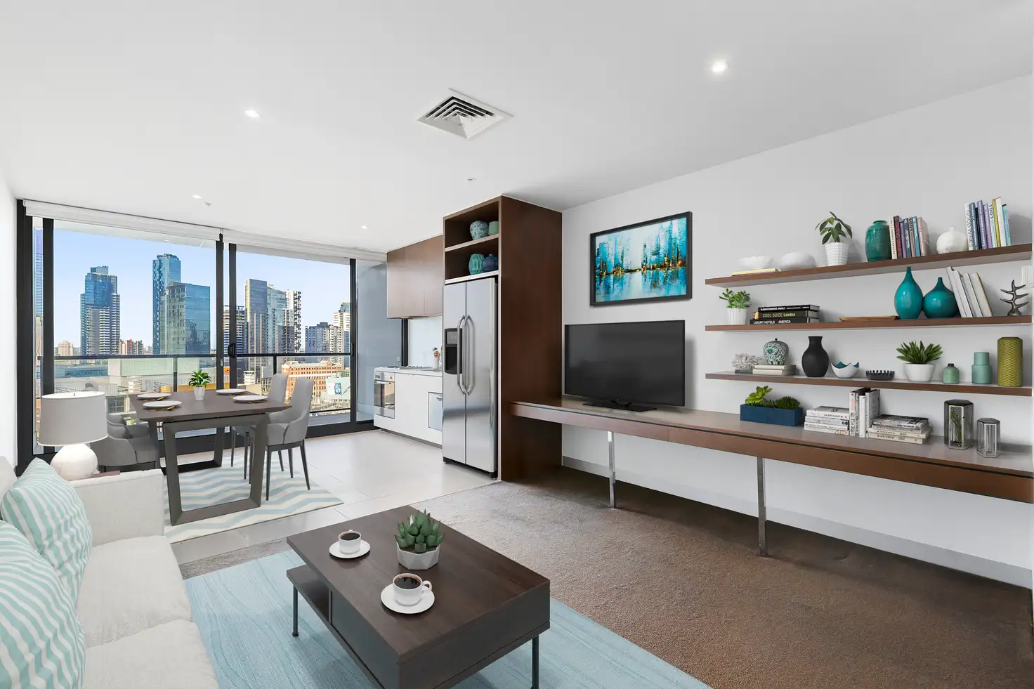 Main view of Homely apartment listing, 1322/555 Flinders Street, Melbourne VIC 3000