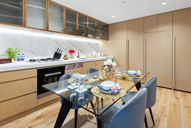 Second view of Homely apartment listing, 1603/464 Collins Street, Melbourne VIC 3000