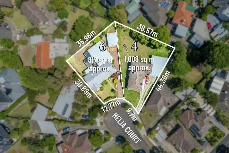 Main view of Homely house listing, 4 & 6 Helia Court, Burwood East VIC 3151