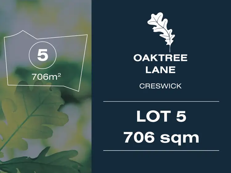 Main view of Homely land listing, LOT Lot, 5 Oaktree Lane, Creswick VIC 3363