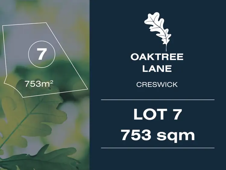 Main view of Homely land listing, LOT LOT, 7 Oaktree Lane, Creswick VIC 3363