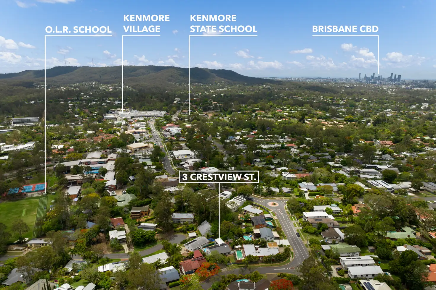 Main view of Homely house listing, 3 Crestview Street, Kenmore QLD 4069