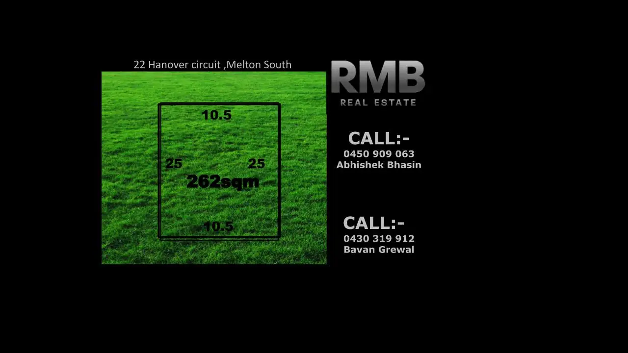 Main view of Homely land listing, 22 Hanover Circuit, Melton South VIC 3338