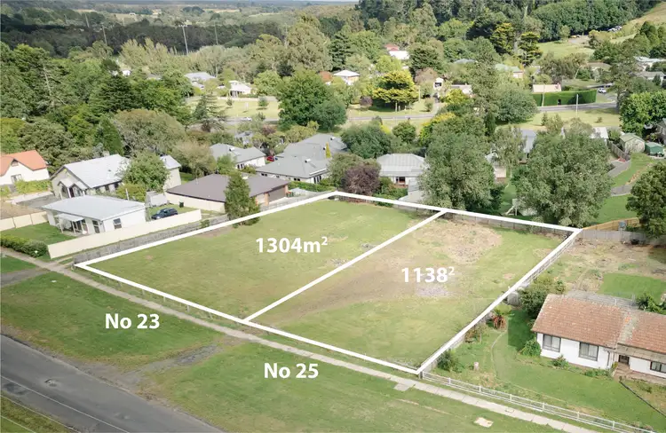 Main view of Homely land listing, 23 & 25 Buckland Street, Woodend VIC 3442