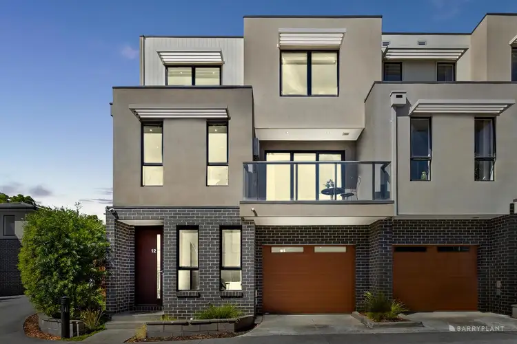 Main view of Homely townhouse listing, 12/222 Williamsons Road, Doncaster VIC 3108