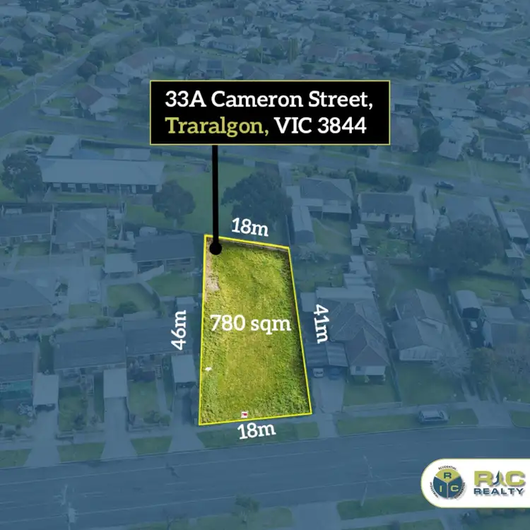 Main view of Homely land listing, 33A Cameron Street, Traralgon VIC 3844