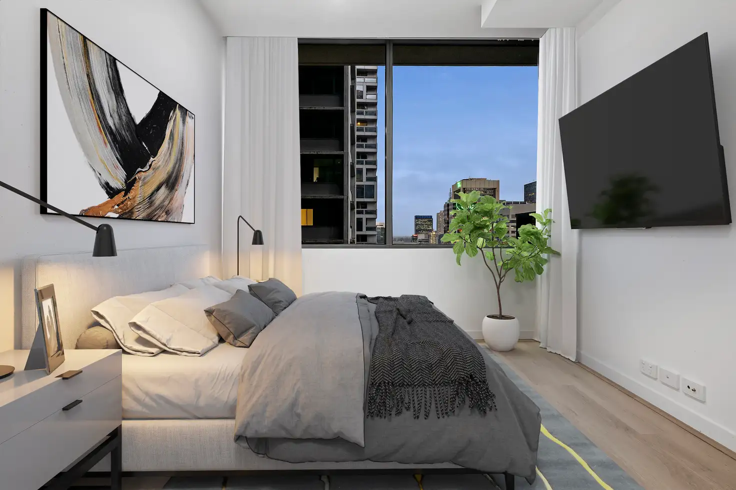 Main view of Homely apartment listing, 3403/639 Lonsdale Street, Melbourne VIC 3000
