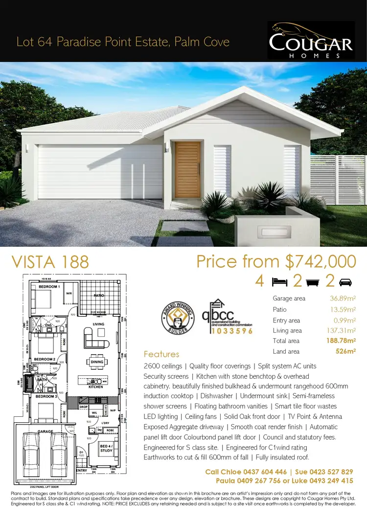 Main view of Homely house listing, Lot 64 Seclusion Drive, Palm Cove QLD 4879