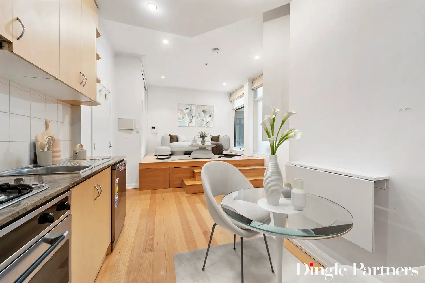 Main view of Homely studio listing, 212/402-408 La Trobe Street, Melbourne VIC 3000