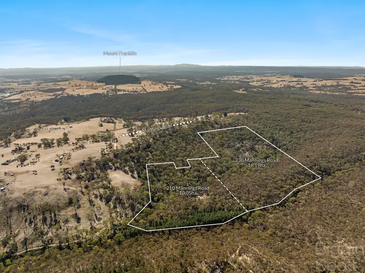 Main view of Homely rural property listing, 210 & 230 Mannings Road, Dry Diggings VIC 3461