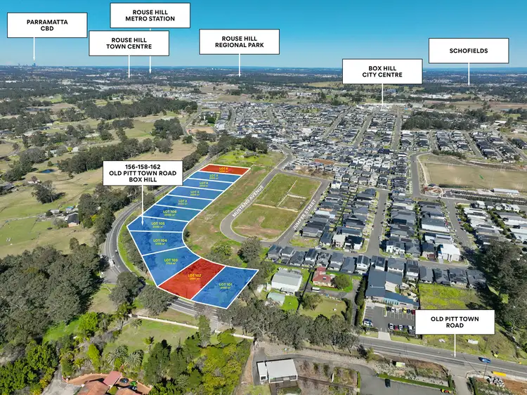 Main view of Homely land listing, 158-162 Old Pitt Town Road, Box Hill NSW 2765