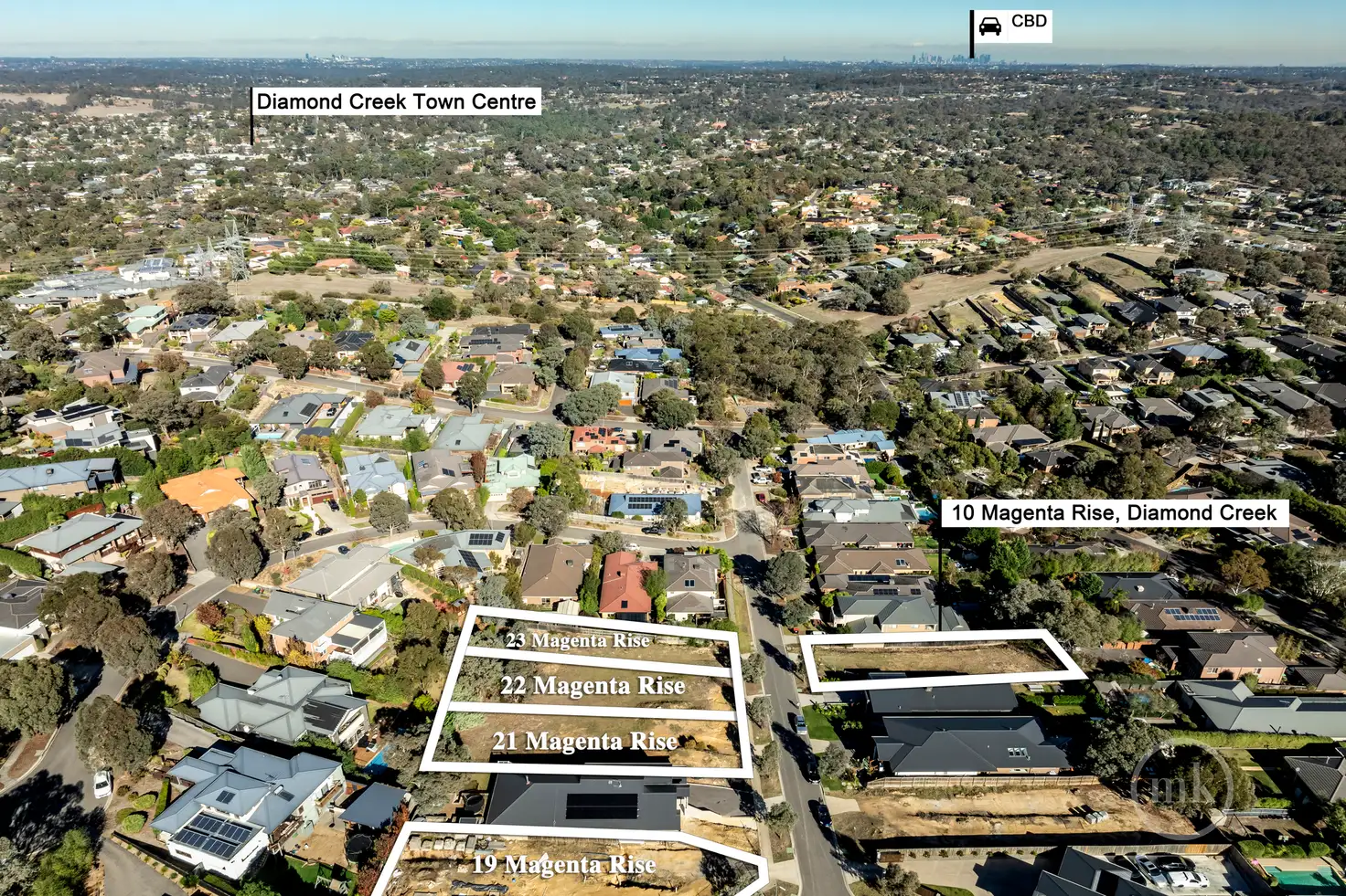 Main view of Homely land listing, 10, 19, 21, 22 & 23 Magenta Rise, Diamond Creek VIC 3089