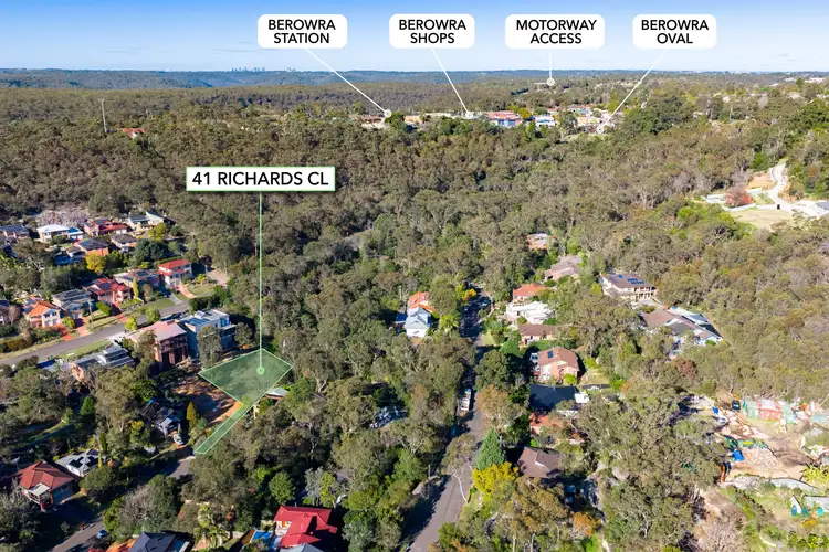 Third view of Homely land listing, 41 Richards Close, Berowra NSW 2081