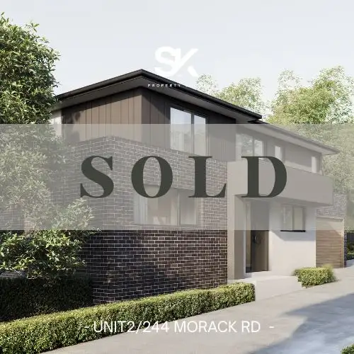 Main view of Homely townhouse listing, 2/244 Morack Road, Vermont South VIC 3133