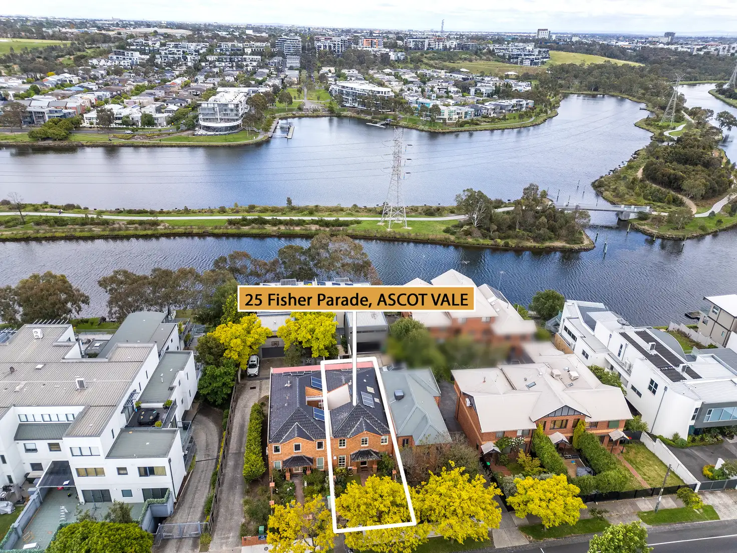Main view of Homely townhouse listing, 25 Fisher Parade, Ascot Vale VIC 3032