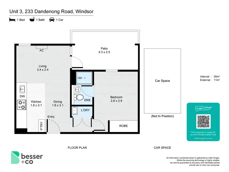 Third view of Homely apartment listing, 3/233 Dandenong Road, Windsor VIC 3181