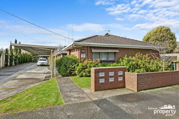 Main view of Homely unit listing, 1/115 Albert Street, Ballarat Central VIC 3350