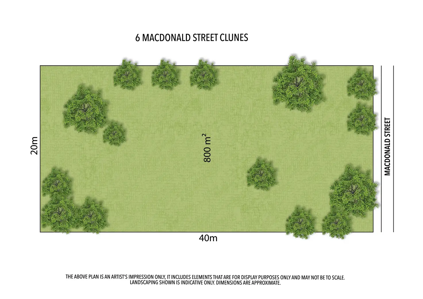 Main view of Homely land listing, 6 MacDonald Street, Clunes VIC 3370