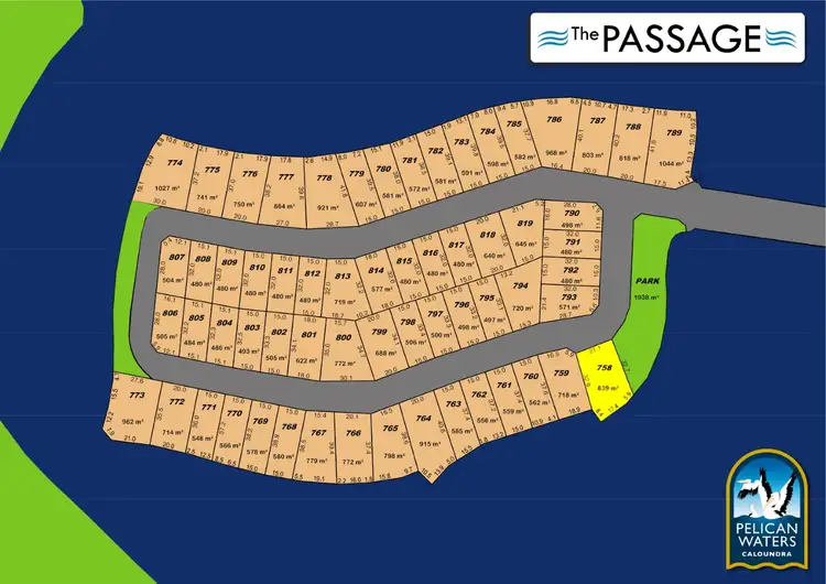 Third view of Homely land listing, 70 The Passage, Pelican Waters QLD 4551