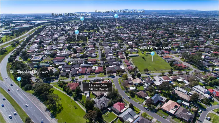Second view of Homely house listing, 5 Branton Drive, Hampton Park VIC 3976