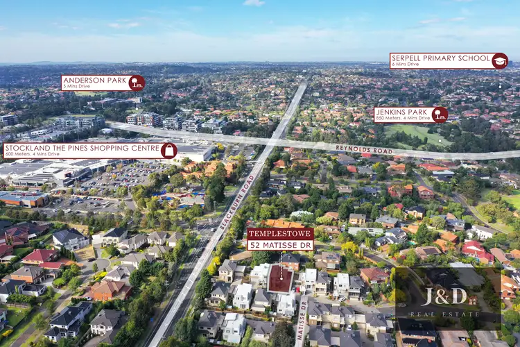 Third view of Homely townhouse listing, 52 Matisse Drive, Templestowe VIC 3106