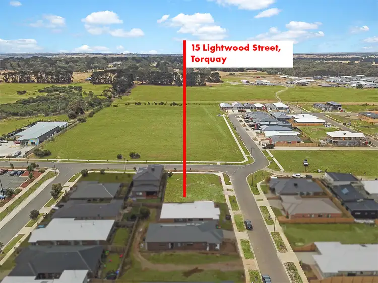 Main view of Homely land listing, 15 Lightwood Street, Torquay VIC 3228