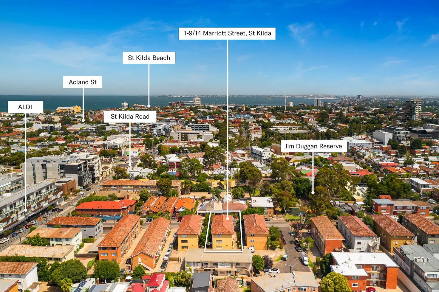 Main view of Homely block of units listing, 1-9/14 Marriott Street, St Kilda VIC 3182