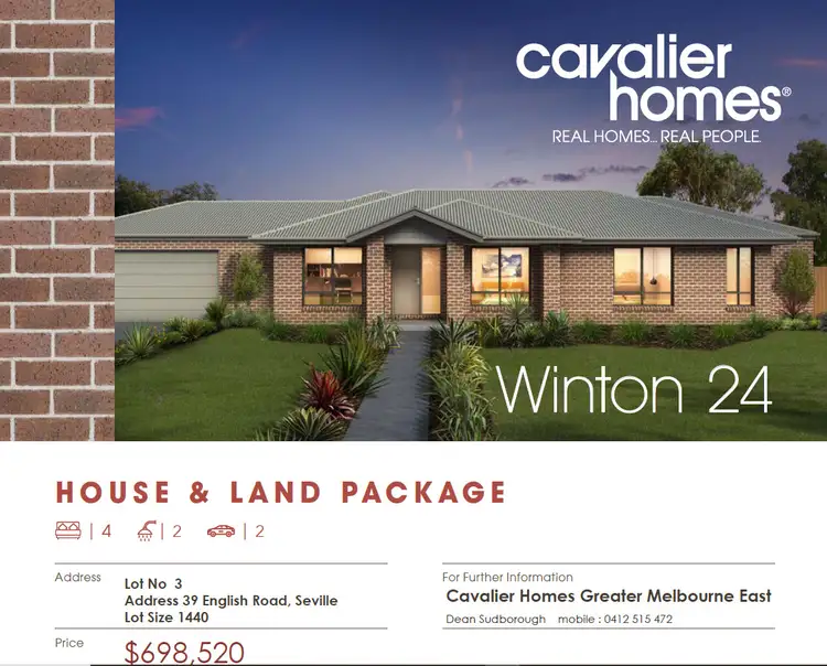 Lot 3/39 English  Street, Seville VIC 3139