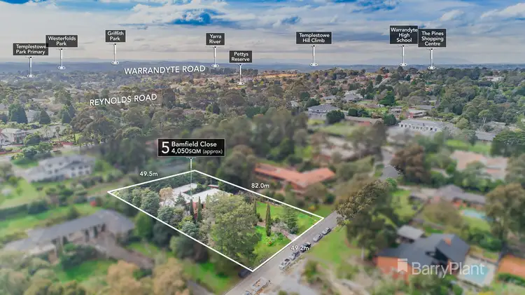 Main view of Homely house listing, 5 Bamfield Close, Templestowe VIC 3106
