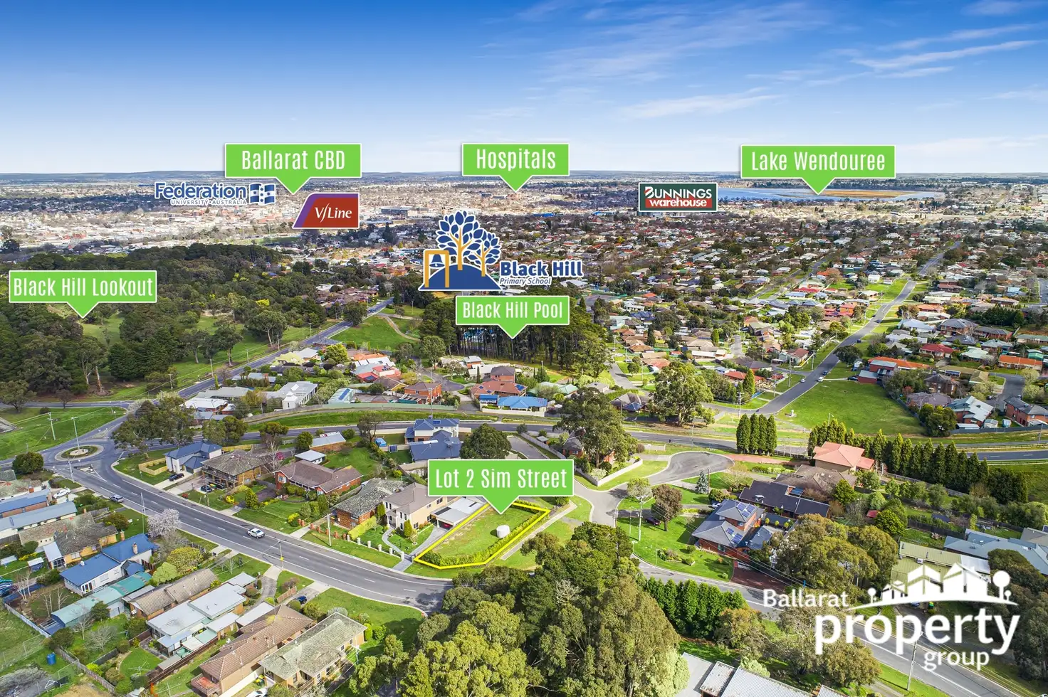 Main view of Homely land listing, Lot/2 Sim Street, Black Hill VIC 3350