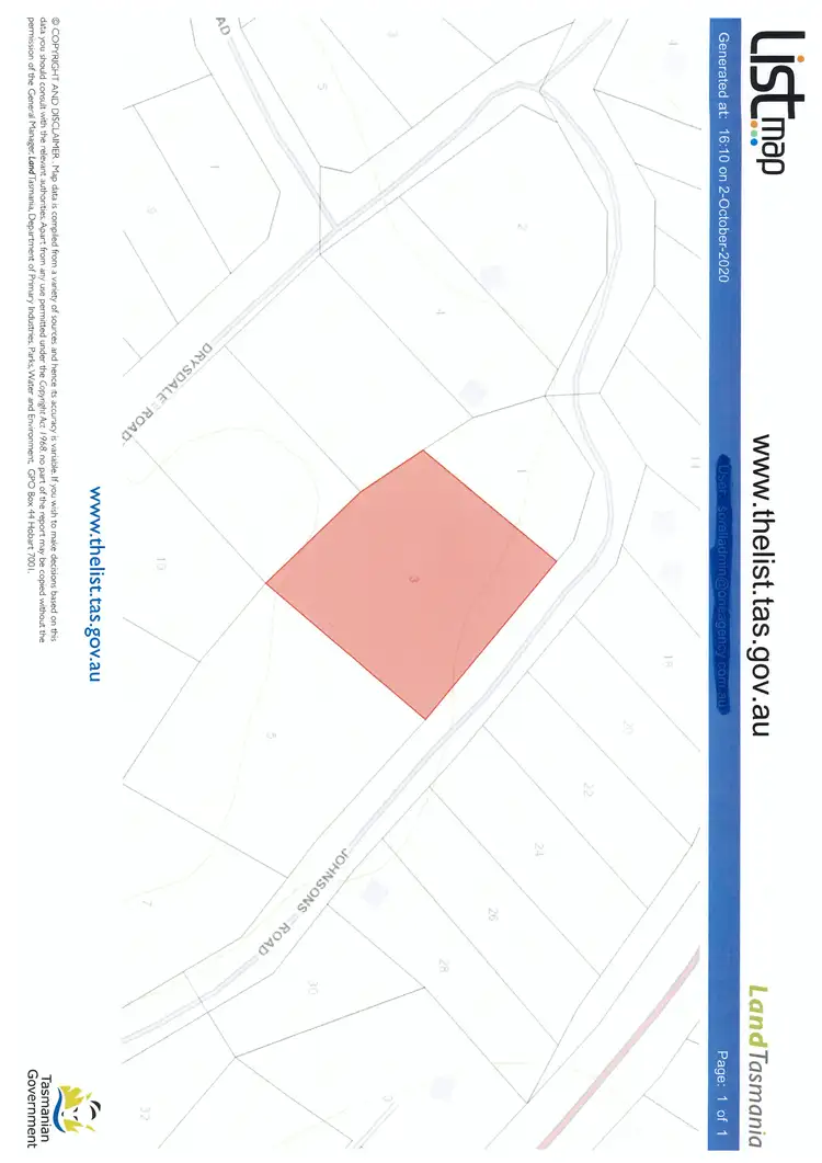Second view of Homely land listing, 3 Johnsons Road, Miena TAS 7030
