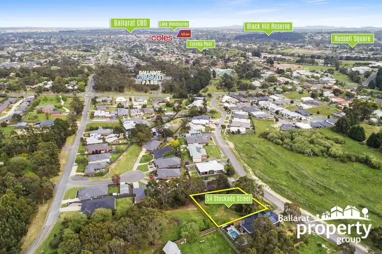 Main view of Homely land listing, 54 Stockade Street, Ballarat East VIC 3350
