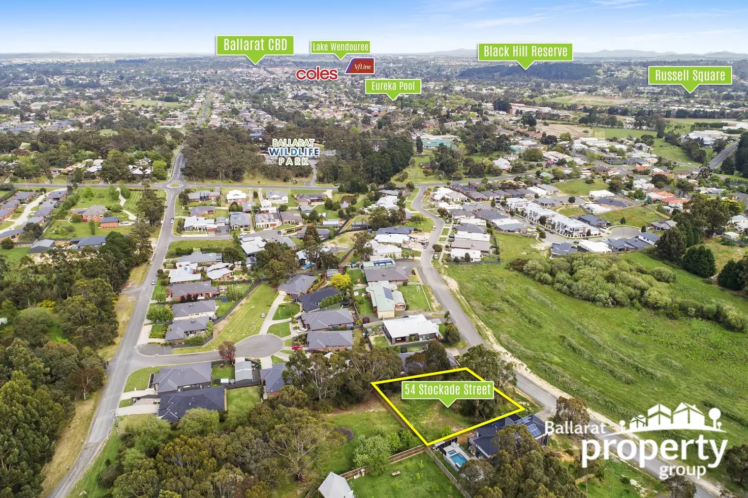 Main view of Homely land listing, 54 Stockade Street, Ballarat East VIC 3350