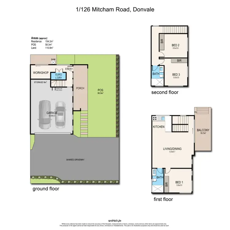 Fifth view of Homely townhouse listing, 1/126 Mitcham Road, Donvale VIC 3111
