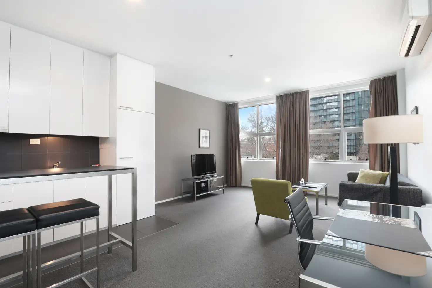 Main view of Homely serviced apartment listing, 505/100 Exhibition Street, Melbourne VIC 3000