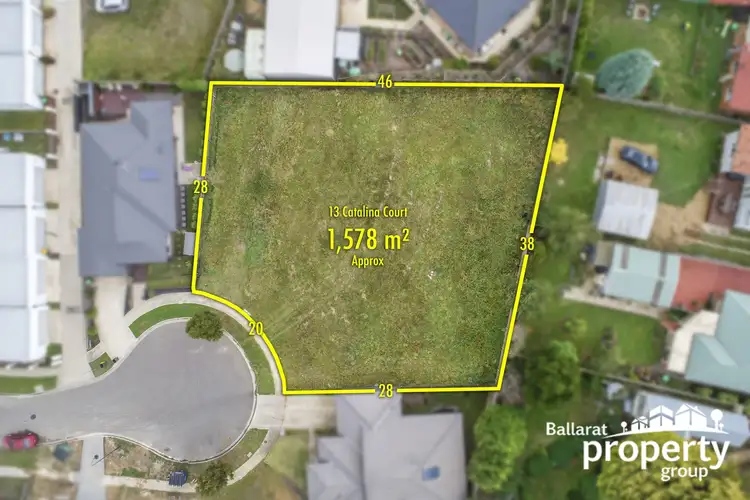 Main view of Homely land listing, 13 Catalina Court, Ballarat East VIC 3350