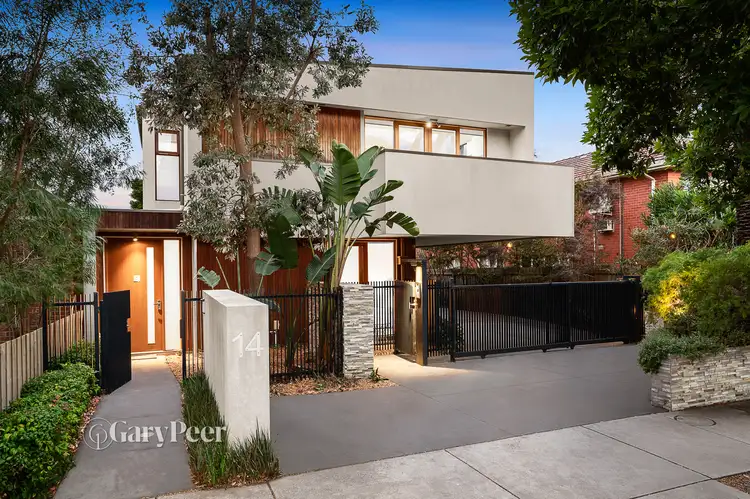 Main view of Homely townhouse listing, 1/14 St Huberts Road, Carnegie VIC 3163
