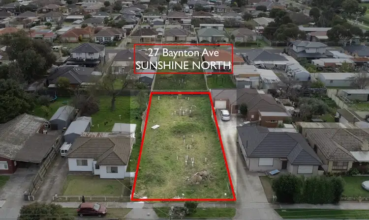 Second view of Homely land listing, 27 Baynton Avenue, Sunshine North VIC 3020