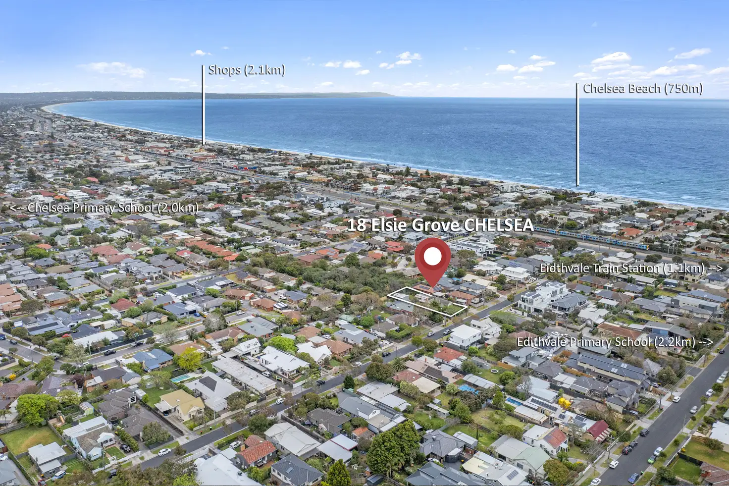 Main view of Homely house listing, 18 Elsie Grove, Chelsea VIC 3196