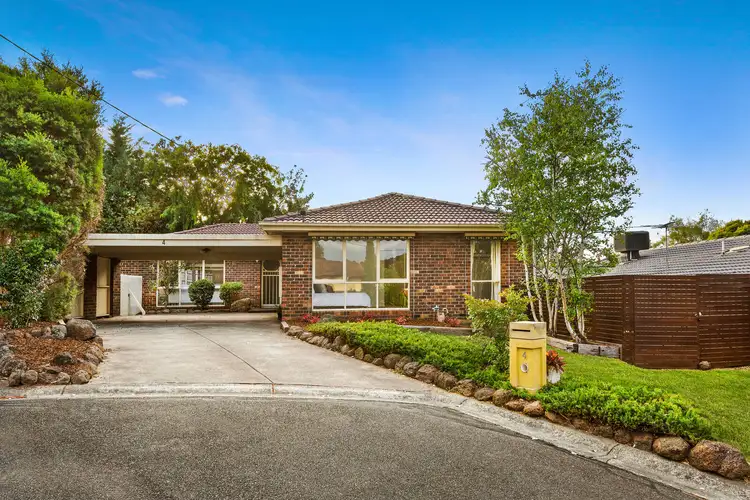 Main view of Homely house listing, 4 Tallarook Court, Croydon Hills VIC 3136