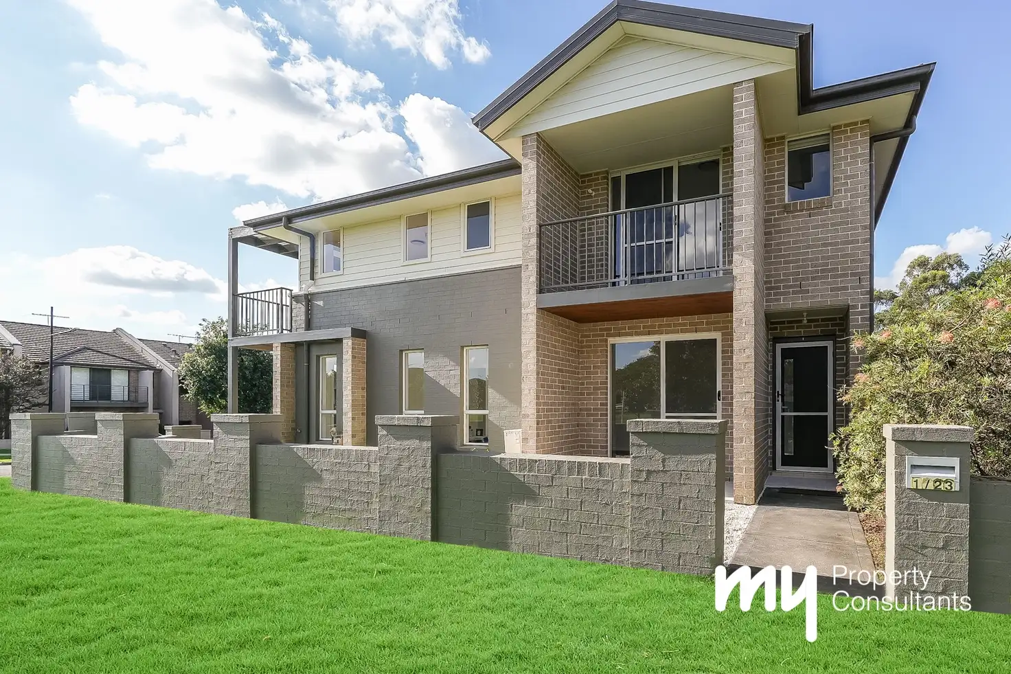 Main view of Homely terrace listing, 1/23 Fairchild Road, Campbelltown NSW 2560
