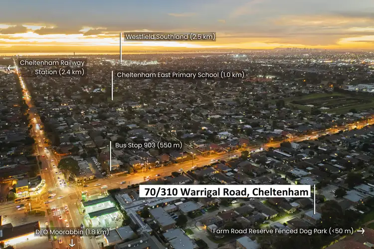 Fourth view of Homely townhouse listing, 70/310 Warrigal Road, Cheltenham VIC 3192