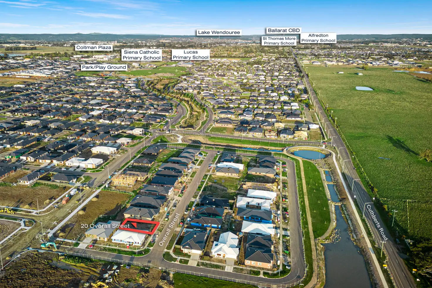 Main view of Homely land listing, 20 Overall Street, Lucas VIC 3350