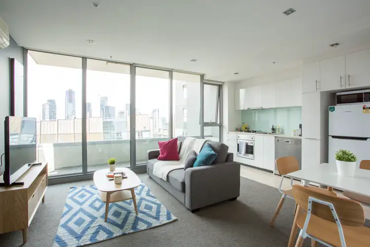 Second view of Homely apartment listing, 1712/8 Downie Street, Melbourne VIC 3000