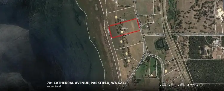 Main view of Homely land listing, 701 Cathedral Avenue, Parkfield WA 6233