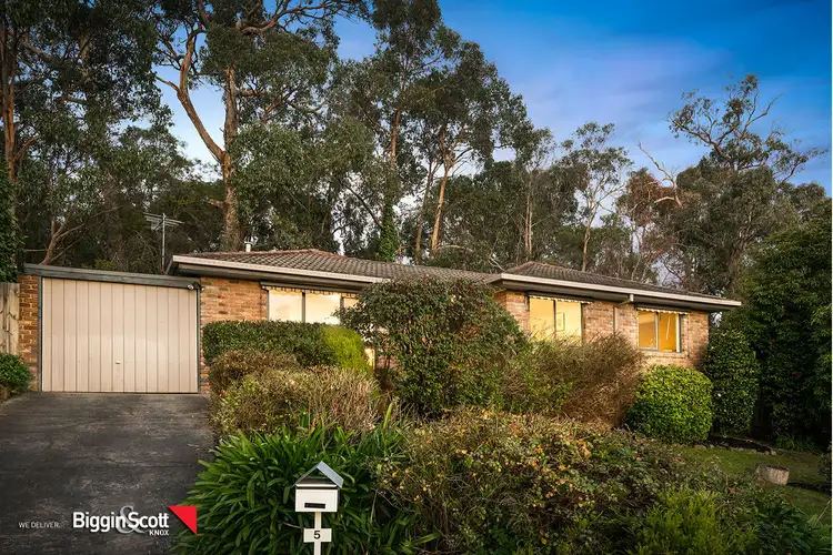 Main view of Homely house listing, 5 Rustic Drive, Boronia VIC 3155