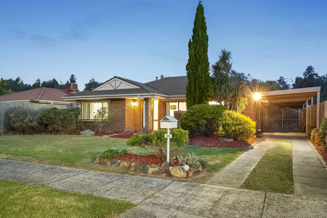 Main view of Homely house listing, 55 Bryden Drive, Ferntree Gully VIC 3156