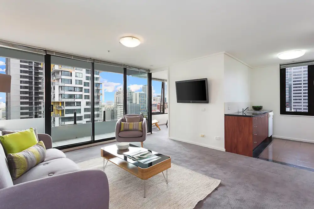 Main view of Homely apartment listing, 2409/668 Bourke Street, Melbourne VIC 3000